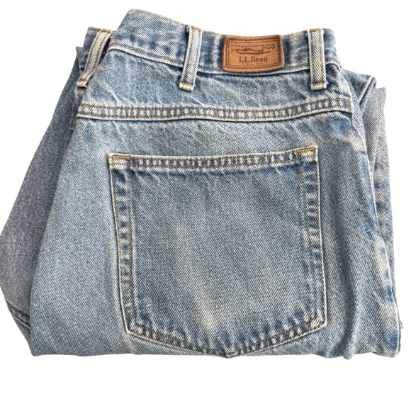 LL‎ Bean Natural Fit Jeans Mens 40x34 (38x32) Light Wash Denim Straight Leg - Picture 2 of 12